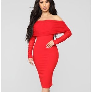 Red Dinner Date Dress